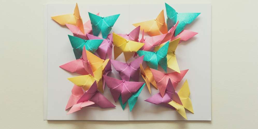 Cara Membuat Kupu-Kupu dari Kertas Origami