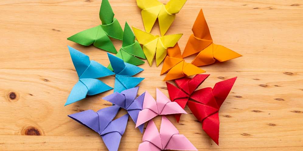 Cara Membuat Kupu-Kupu dari Kertas Origami