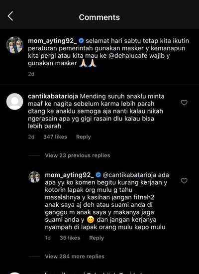 Komentar Ummi Kalsum Tentang Ayu dan Gigi