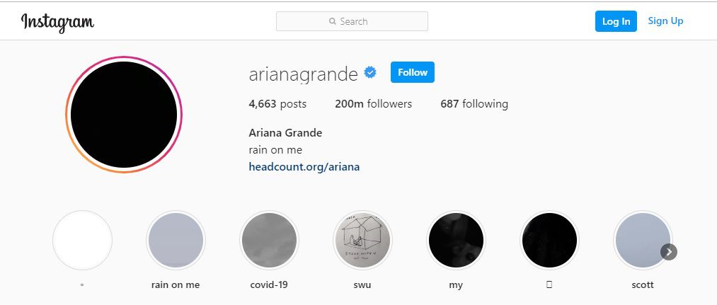 Ariana Grande Miliki 200 Juta Followers di Instagram