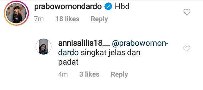 Ucapan Bowo untuk Cimoy