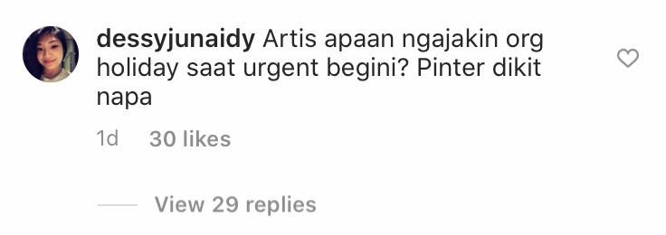 Komentar Netizen di Instagram Jedar