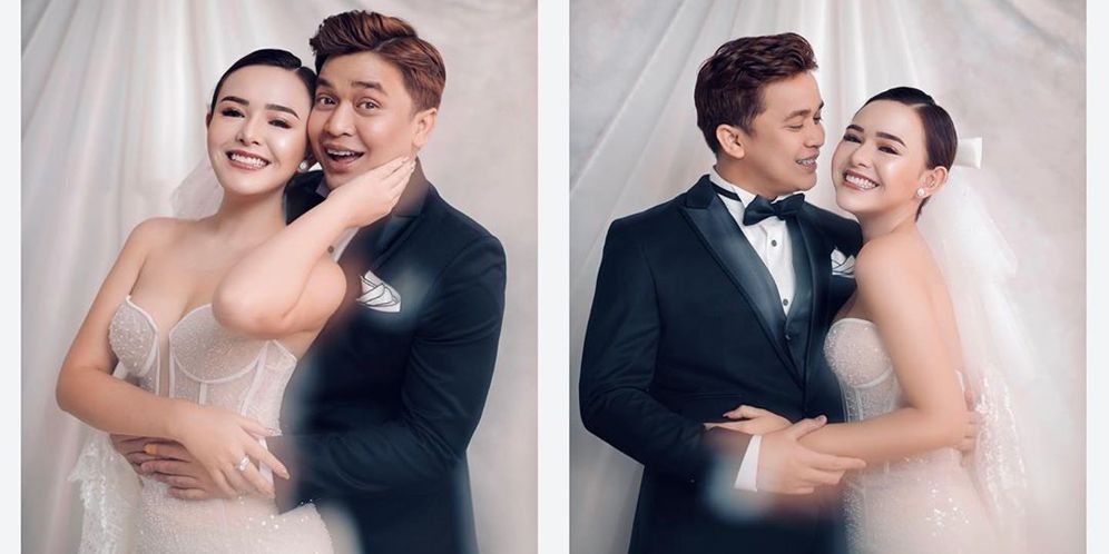 Potret Mesra Amanda Manopo dan Billy Syahputra dalam balutan baju pengantin