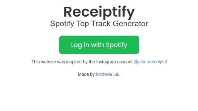 Receiptify dan Spotify