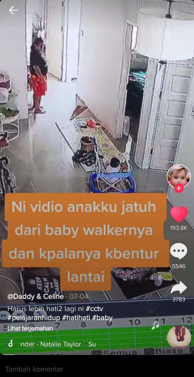 Anak Terjatuh Saat Pakai Baby Walker