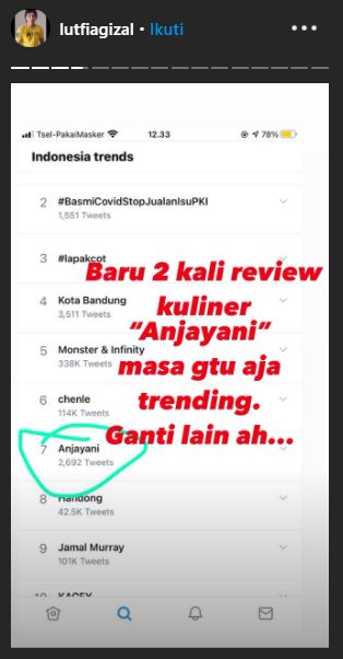 Lutfi Agizal Trending Kata 'Anjayani'