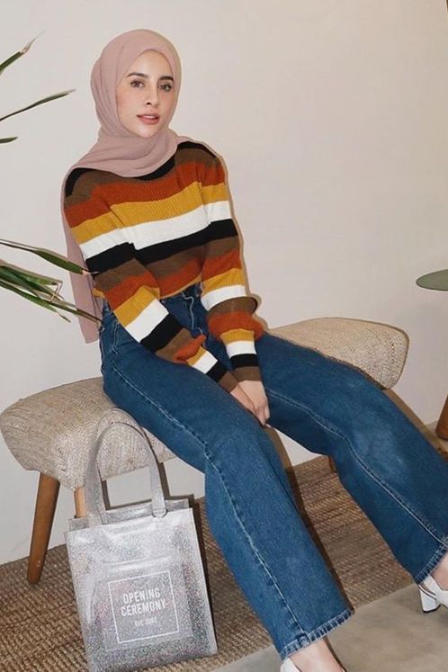Inspirasi Mix n Match Celana Jeans untuk Hijabers