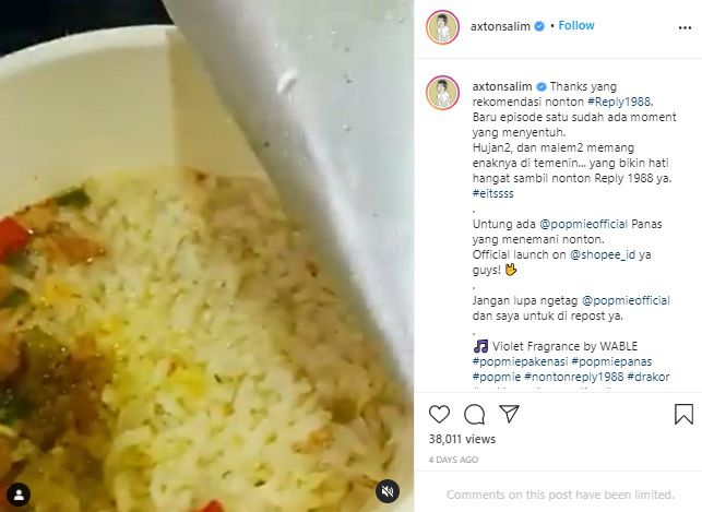 Pop Mie Soto Ayam dengan Nasi