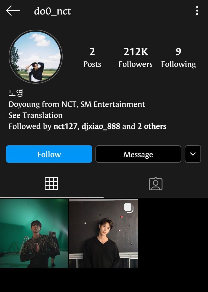 Doyoung NCT Buat Akun Instagram Pribadi