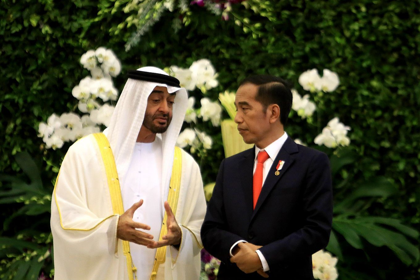 Presiden Joko Widodo dan Mohammed bin Zayed