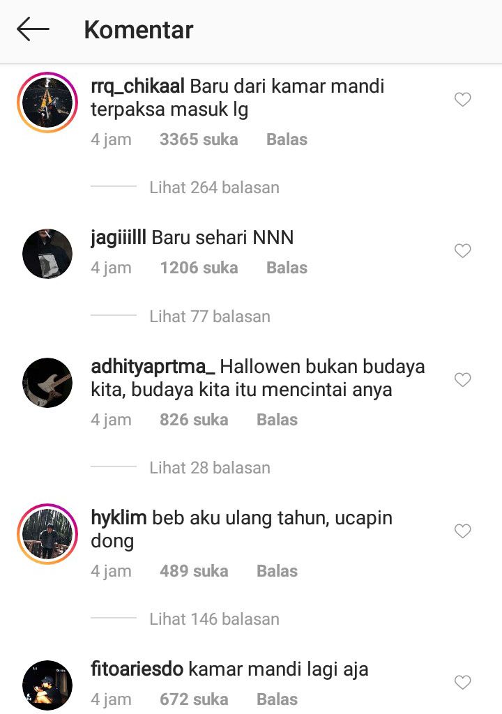 Komentar netizen di postingan Anya Geraldine