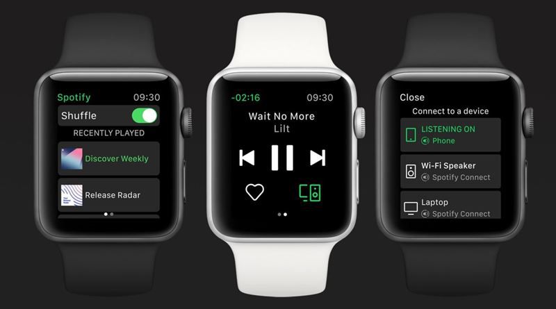 Spotify di Apple Watch