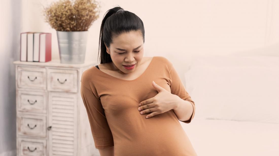 Ilustrasi jantung berdebar-debar saat hamil