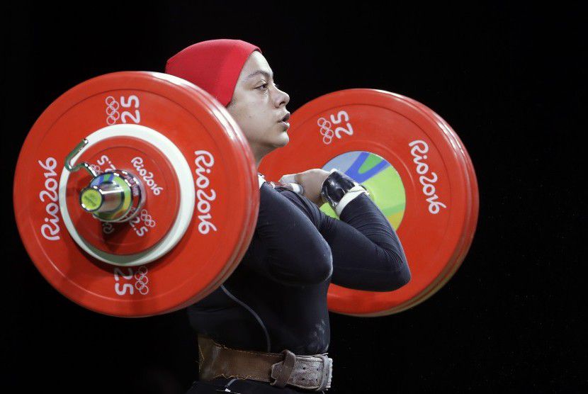 Ilustrasi Atlet Wanita Berhijab