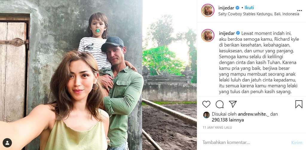 Ucapan ulang tahun Jedar untuk Richard Kyle