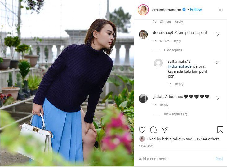 Komentar di Instagram Amanda Manopo