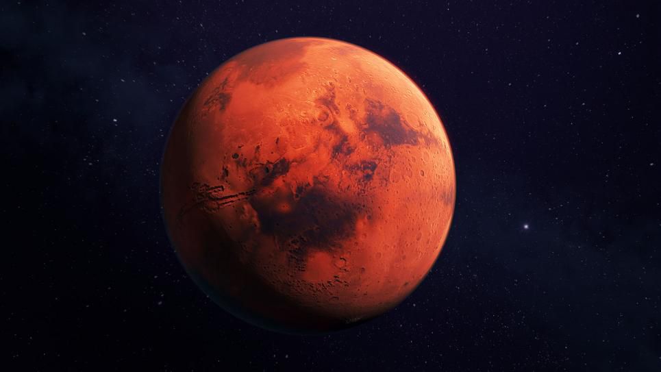 Ilustrasi planet Mars