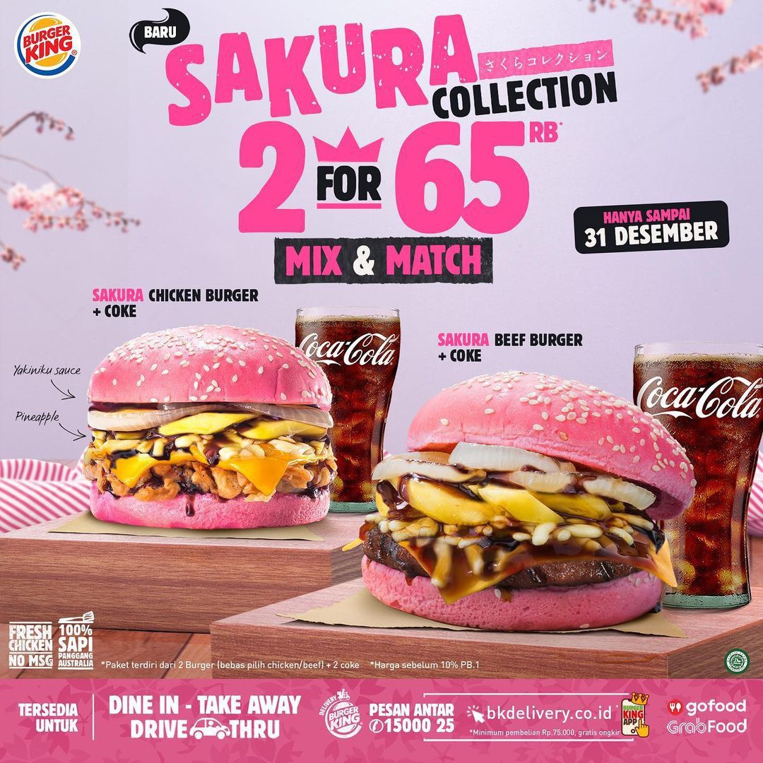 Burger King Sakura Collection