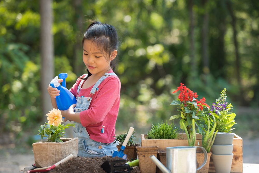 Ilustrasi Anak Berkebun