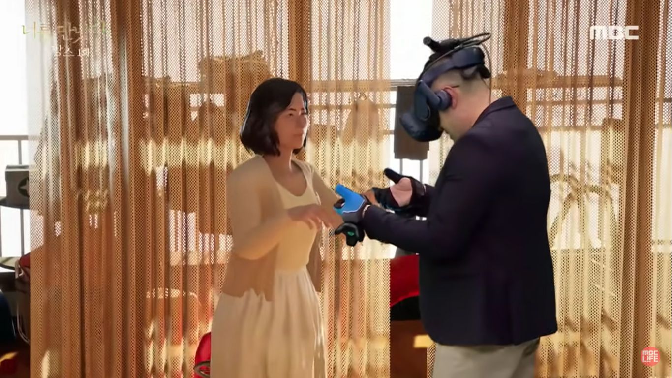 Pria bertemu lagi dengan mendiang istri lewat VR