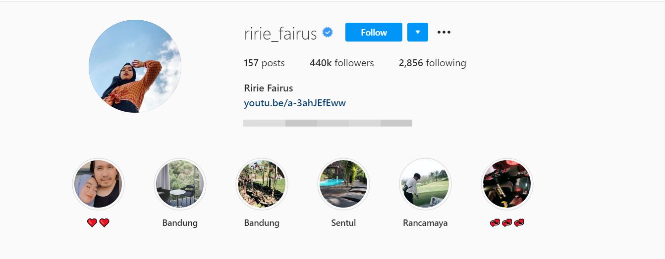 Instagram Ririe Fairus