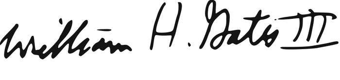 Tanda Tangan Orang Sukses - Bill Gates
