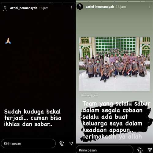 Azriel Hermansyah Tulis Soal Kesabaran dan Keikhlasan