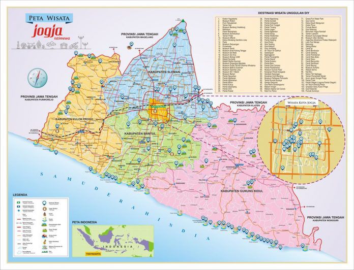 Peta Wisata Yogyakarta