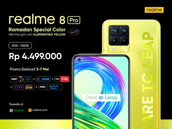 Realme 8 Pro Illuminating Yellow