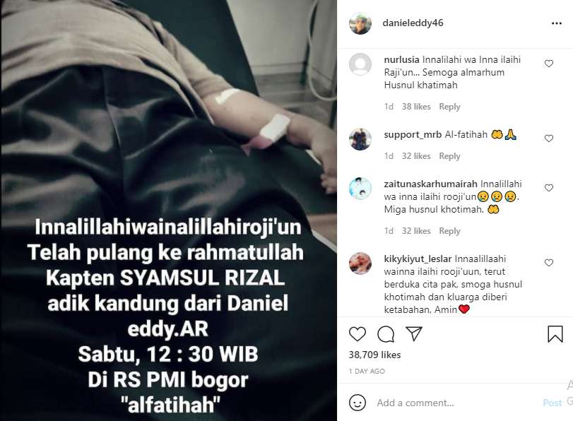 Pama Rizky Billar meninggal dunia