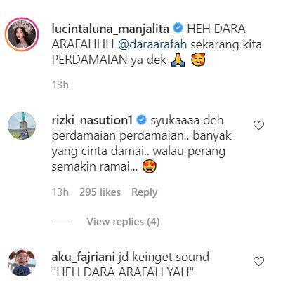 Komentar Netizen di Unggahan Instagram Lucinta Luna