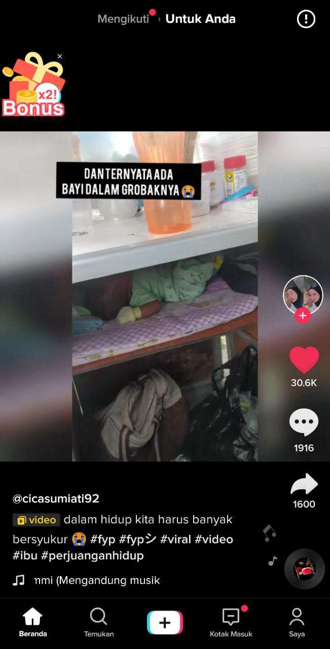 Ibu Bawa Bayi Jualan