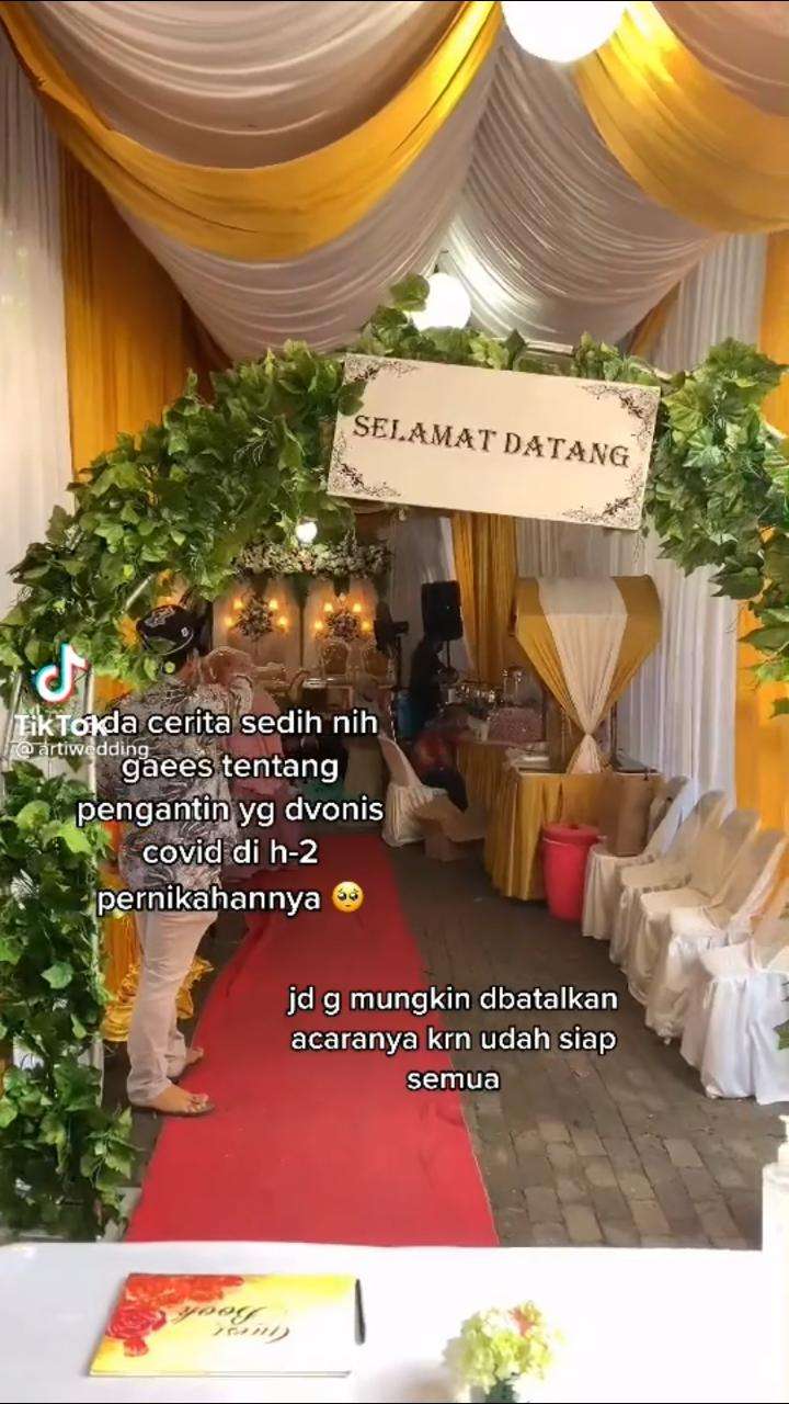 Viral, Pengantin Ini Terpaksa Gelar Akad Nikah Virtual karena Mempelai Wanita Positif Covid-19