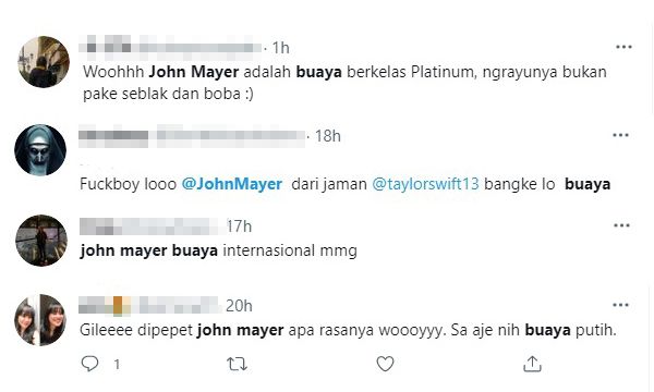 Komentar Netizen tentang John Mayer