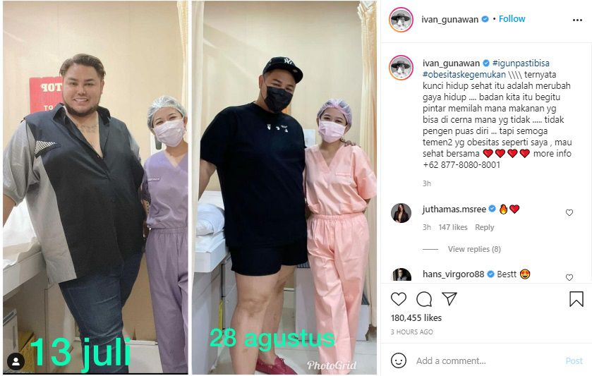 Unggahan Instagram Ivan Gunawan