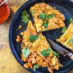 Omelet Thailand dengan Daging Sapi