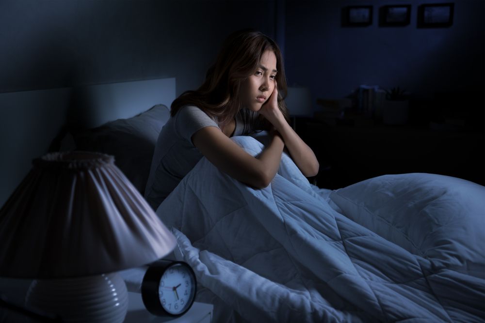 Ilustrasi Wanita Takut Tidur
