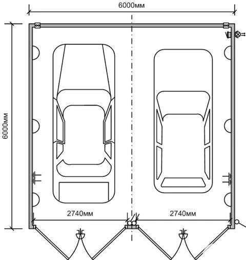 Ukuran Ideal Garasi 2 Mobil