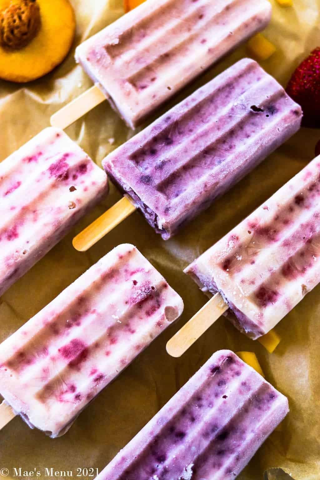 Healthy Fruit & Yogurt Popsicles