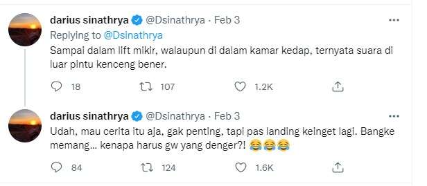 Tweet Darius Sinathrya