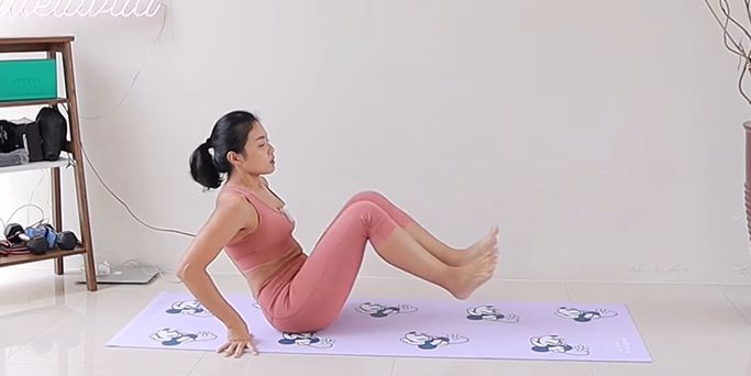 10 Seated Knee to Chest by Petite Diva