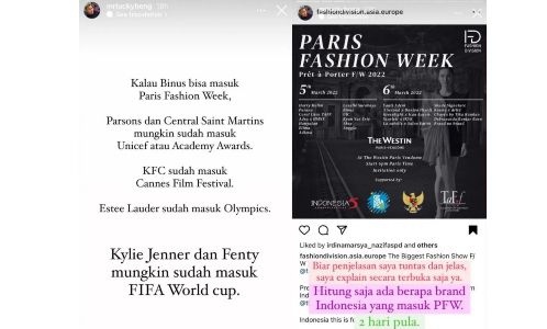 Lucky Heng jelaskan pembohongan publik soal Paris Fashion Week 2022