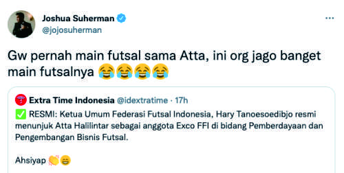 joshua komentar atta