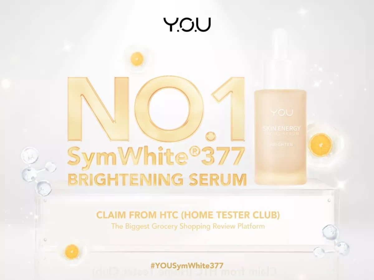 Kandungan SymWhite 377 dapat ditemukan di Y.O.U Skin Energy Brighten Serum