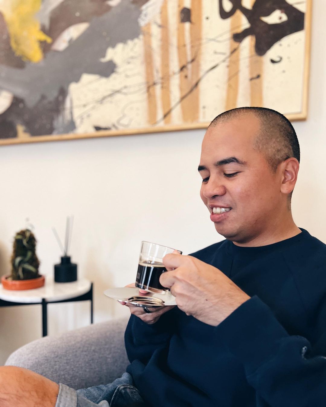 Adityalogy menikmati Aged Sumatra dari Nespresso