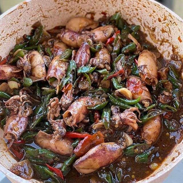 Resep Oseng Cumi Hitam Pedas Berkuah