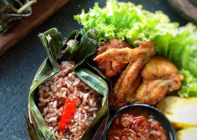 Resep Nasi Liwet Bakar Beras Merah