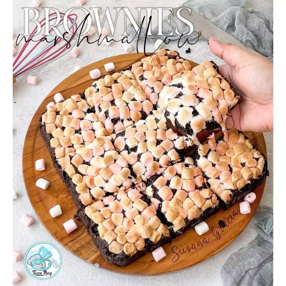 Cara Membuat Brownies Panggang Marshmallow