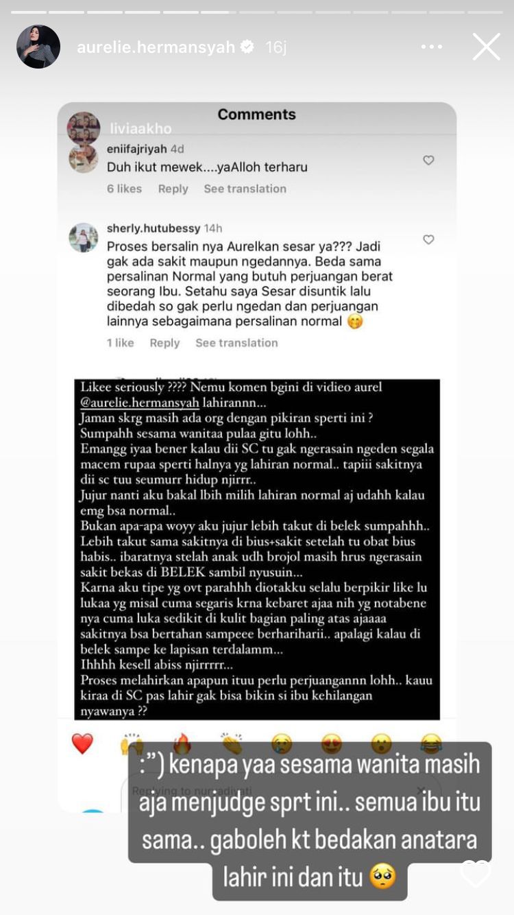Cerita Instagram Aurel Hermansyah