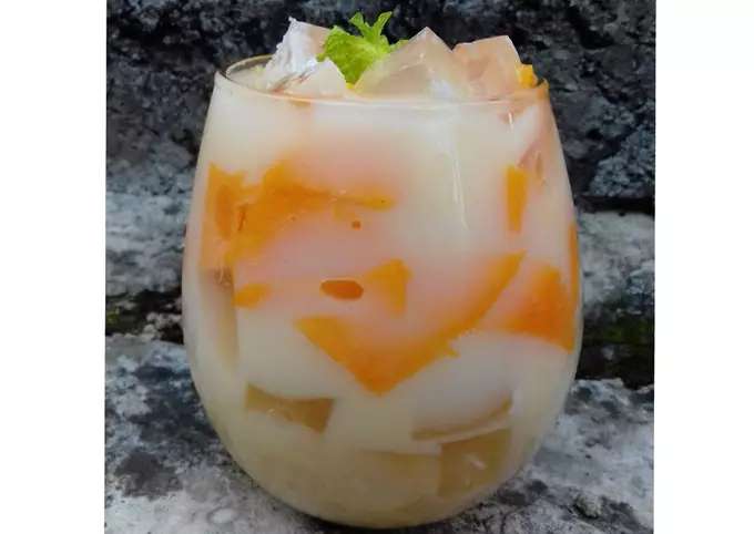 Resep Es Yakult Jelly, Minuman Tanpa Susu dan SAntan